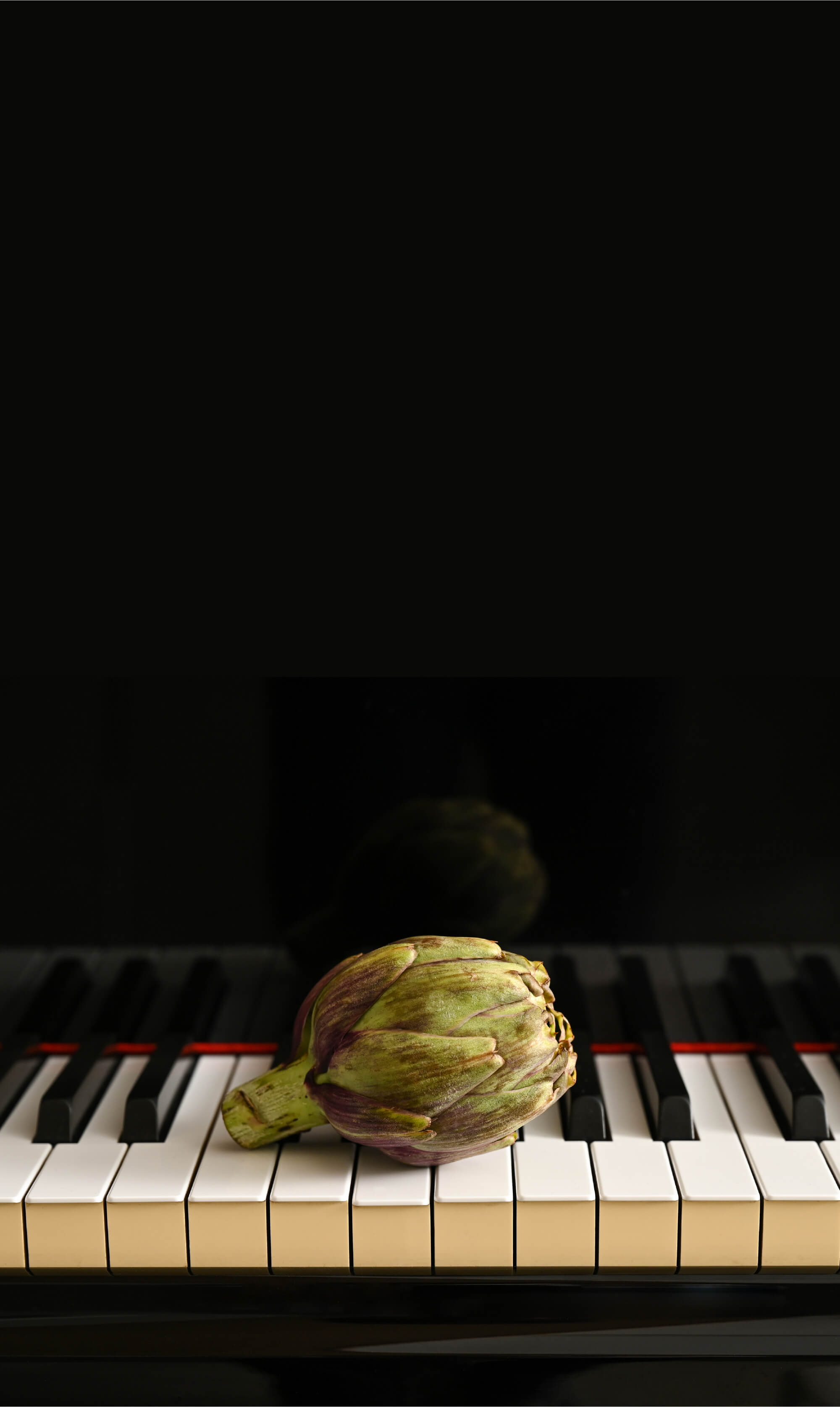 ピアノと野菜